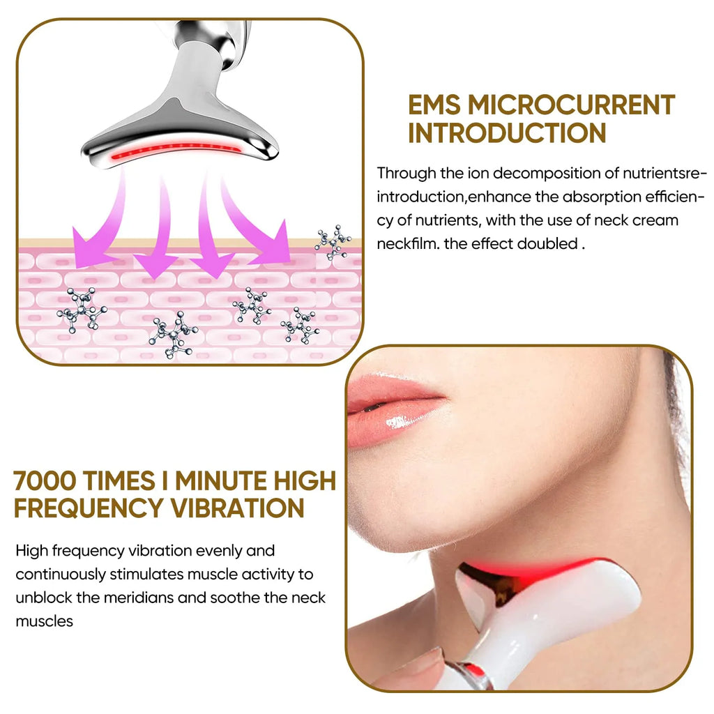 جهاز تدليك الوجه والرقبة بالاهتزاز | Vibrating Face & Neck Massager