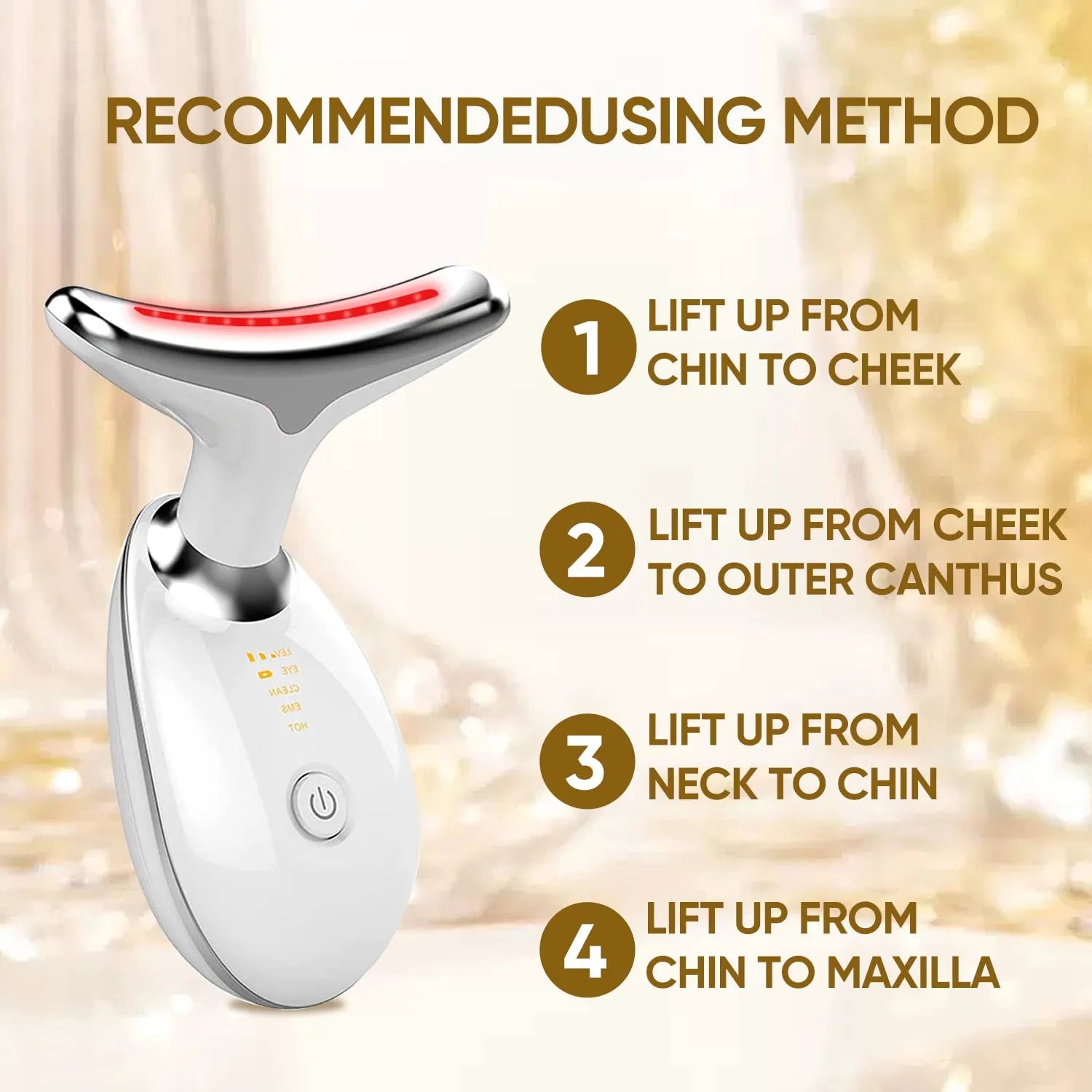 جهاز تدليك الوجه والرقبة بالاهتزاز | Vibrating Face & Neck Massager